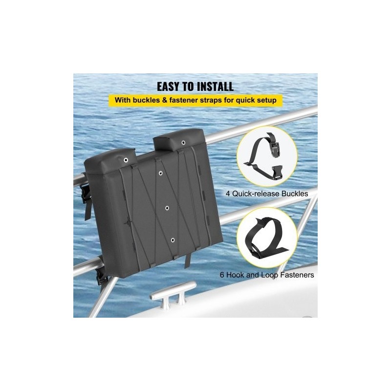 T-top-säilytyslaukku 600D Oxford-kangas sopii 4 pelastusliiville mukana roskapussi bimini- ja ponttooniveneisiin