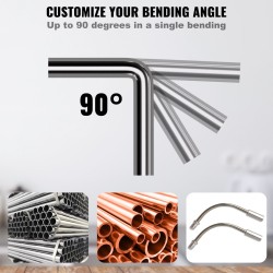 Putkentaivutussarja räikkämekanismi 6,4–22,2 millimetriä kupari alumiini 90 asteen seitsemän muottia