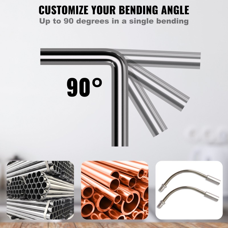 Putkentaivutussarja räikkämekanismi 6,4–22,2 millimetriä kupari alumiini 90 asteen seitsemän muottia