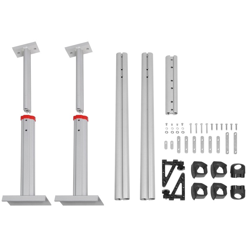 Kuormateline alumiini kaksipalkkinen lava-autoon 363 kg 430–750 mm 8 C-puristimella