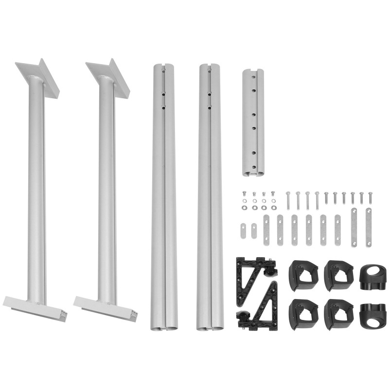 Alumiininen kuormateline 2 kpl 1803 mm leveä 363 kg kantavuus 8 C-puristimilla