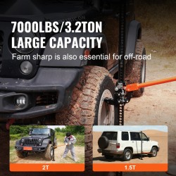 Maataloustunkki teräsrunkoinen 3,18 tonnia kapasiteetti 750 mm vipuvarsi