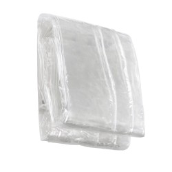 Läpinäkyvä PVC-pressu 3 x 4 m metallisilla purjerenkailla 100% vedenpitävä ulkokäyttöön