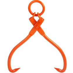 Tukinostopihdit teräksiset kaksipiikkiset 18 tuuman tartuntakoko 350 kg kantavuus