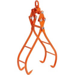 Nelihampainen teräspuukoura 914 mm tartuntakoko 1500 kg kantavuus traktoreihin