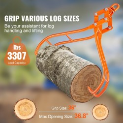 Nelihampainen teräspuukoura 914 mm tartuntakoko 1500 kg kantavuus traktoreihin