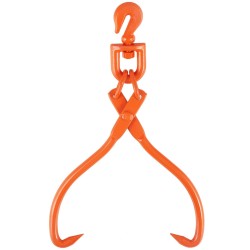 Teräksiset lokikahmarit 18 tuuman kaksikouraiset 350 kg kantavuus pyörivällä nostorenkaalla