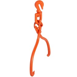 Teräksiset lokikahmarit 18 tuuman kaksikouraiset 350 kg kantavuus pyörivällä nostorenkaalla