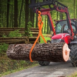 Teräksiset tukkikourat 32 tuuman tartuntakoolla kaksi koukkua 700 kg kantavuus