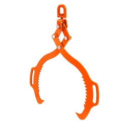 Puutavarapihdit kaksoispiikki taottu teräs 710 mm avaus 500 kg nostokyky