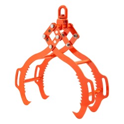 Tukinostopihdit nelihampaiset taotusta 45 teräksestä 914 mm avaus 1500 kg nostokyky