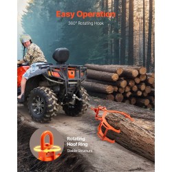 Tukinostopihdit nelihampaiset taotusta 45-teräksestä 914 mm avaus 1500 kg nostokyky