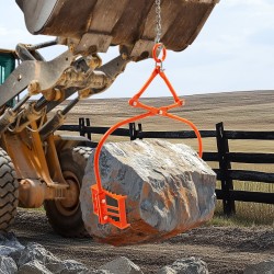 Kivinostopihdit teräs 609 mm 500 kg kantavuus kaksileukainen hammastettu