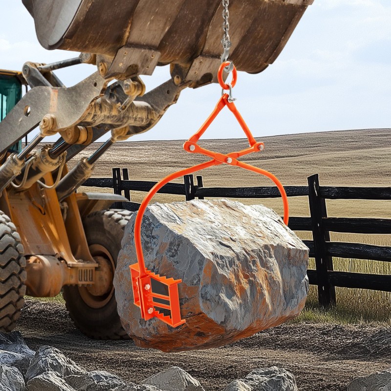 Kivinostopihdit teräs 609 mm 500 kg kantavuus kaksileukainen hammastettu