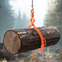 Puutavarapihdit 45 teräsrunko 2-koukkuiset kotkankynsimäiset maksimiavautuma 812 mm staattinen 700 kg