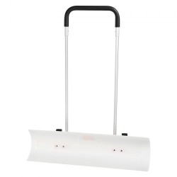 Lumilasta 37 tuumainen ABS lapio 7 tuumaisilla pyörillä käännettävällä terällä U muotoinen alumiinikahva