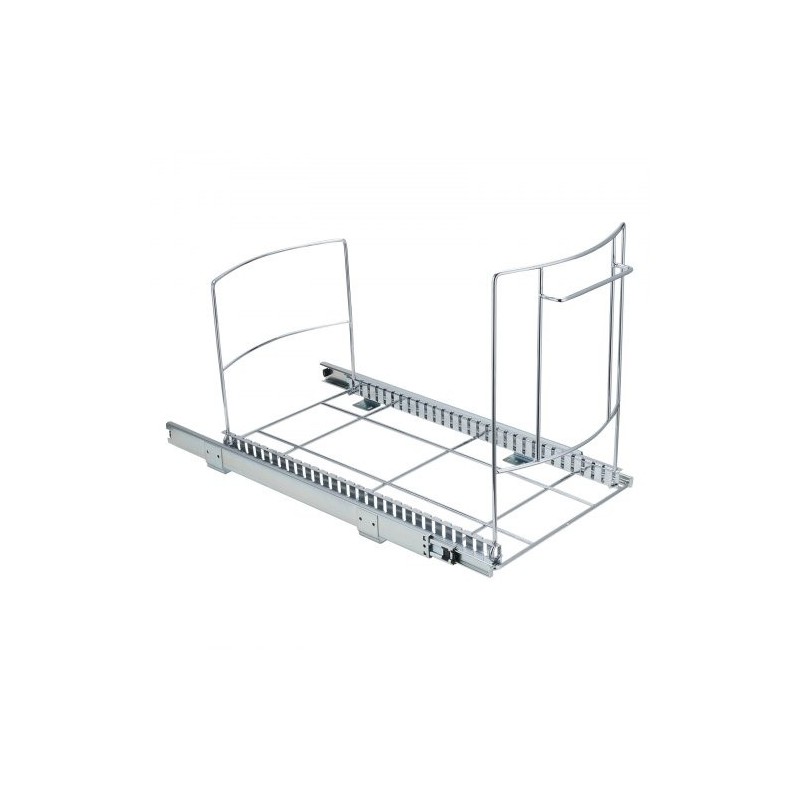 Ulosvedettävä jäteastia-alusta rautarunko 312x410x540 mm alakaappiin kantavuus 16 kg sileät liukukiskot