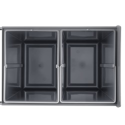 Ulosvedettävä jäteastia 2 x 20 l PP säiliöillä alakaappiin