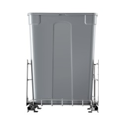 Ulosvedettävä kaksiosainen jäteastia polypropeeninen keittiökaappiin pehmeät kiskot