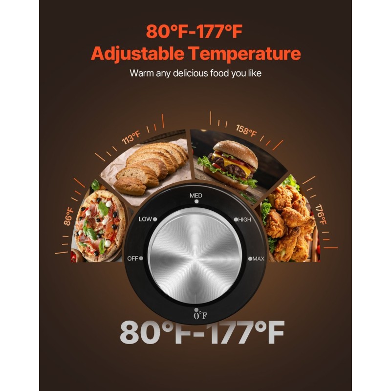 Ruokalämpökaappi ruostumattomasta teräksestä 16 irrotettavaa hyllyä vesialtaalla säädettävillä hyllykorkeuksilla