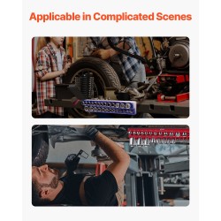 Magneettinen hylsyalusta ABS-muovi 4 kpl 1/4 ja 3/8 tuumaa tilaa 108 hylsylle