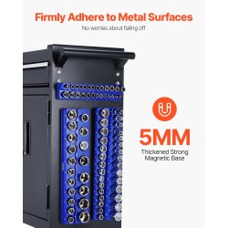 Magneettinen hylsyjen järjestelijäsarja 6 kpl metrinen ja SAE jopa 143 hylsyä