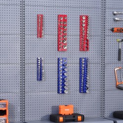 Magneettinen hylsyjen järjestelijäsarja 6 kpl metrinen ja SAE jopa 143 hylsyä