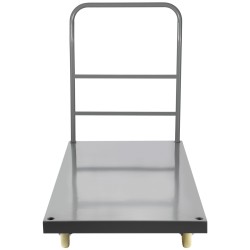 Teräksinen tasovaunu 907 kg 1200 x 610 mm 125 mm nailonrullat
