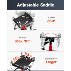 Hydraulinen teleskooppinen vaihteistonostin teräs 0,6 tonnia nostoalue 85–170 cm jalkapoljin