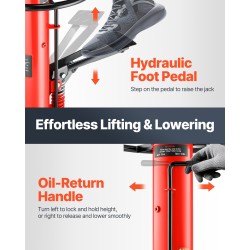Teleskooppinen hydraulinen teräsrunkoinen vaihteistonostin 0,5 tonnin kuormituskyky 85–170 cm