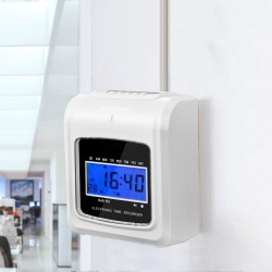 Leimauskello ABS-muovinen 6 leimausta päivässä 102 aikakorttia toimistoon