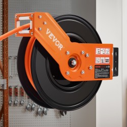 Vedettävä paineilmaletkukela teräsrunko 3/8 tuumaa 15 m 300 PSI automaattinen takaisinkelautuminen räikkälukitus