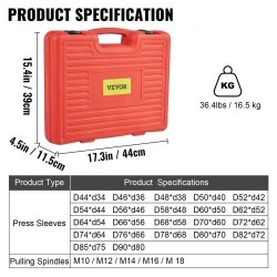 Holkkisarja 27-osainen 45 terästä holkkien ja laakereiden asennukseen autoihin