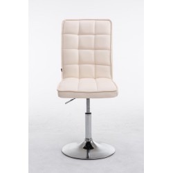 Moderni säädettävä ruokailutuoli pyörivällä istuimella ja korkealla selkänojalla