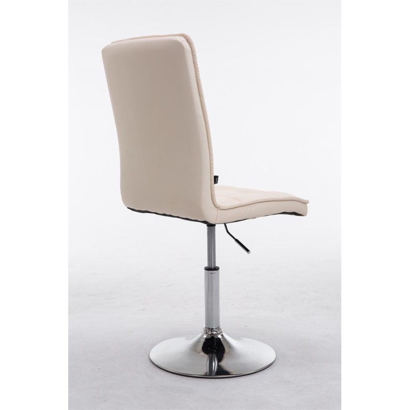 Moderni säädettävä ruokailutuoli pyörivällä istuimella ja korkealla selkänojalla