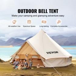 300gsm puuvillacanvas kupoliteltta 4 m 5–8 hengelle 540gsm PVC-lattia