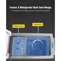 Kannettava kompressorijääkaappi 55 litraa autoon ja kotiin