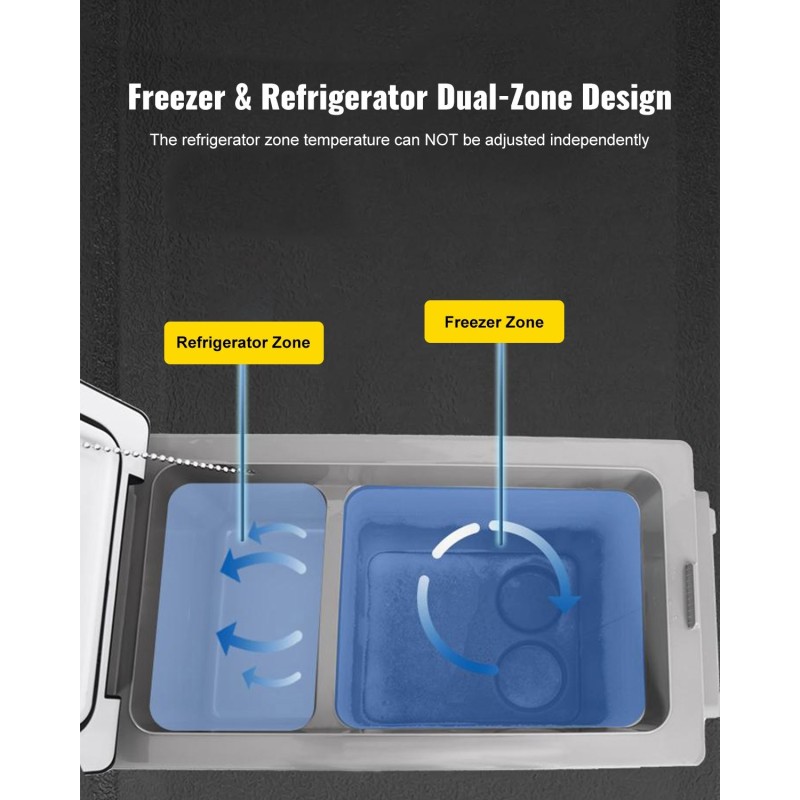 Kannettava kompressorijääkaappi 55 litraa autoon ja kotiin