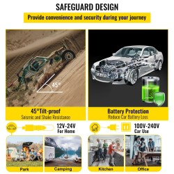 Kannettava kompressorijääkaappi 25 l yhden lämpötilavyöhykkeen mobiiliohjaus pyörillä 12/24V