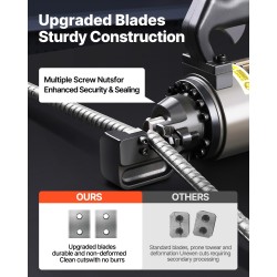 Sähköhydraulinen harjateräksen leikkuri 4–16 mm 1000 W valurautarunko kuparimoottori