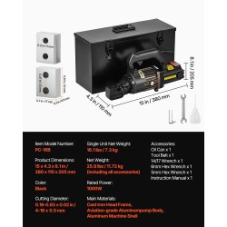Sähköhydraulinen harjateräksen leikkuri 4–16 mm 1000 W valurautarunko kuparimoottori