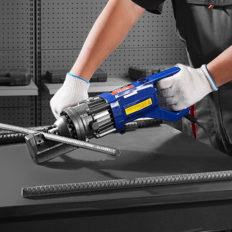 Sähköhydraulinen harjateräsleikkuri 1000 wattia leikkaushalkaisija 4–16 millimetriä mukana työkalulaukku