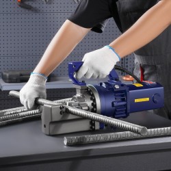 Sähköhydraulinen raudoitusleikkuri valurautarunko 1700W 5–25 mm mukana työkalulaukku ja öljyastia