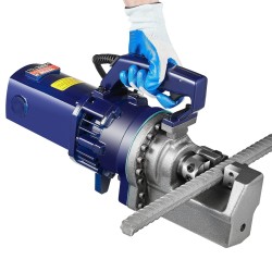 Sähköhydraulinen raudoitusleikkuri valurautarunko 1700W 5–25 mm mukana työkalulaukku ja öljyastia