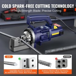 Hydraulinen sähkökäyttöinen raudoitusleikkuri 1000W 4–20 mm RC-20