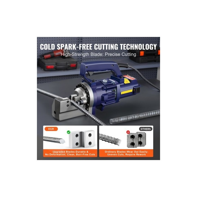 Hydraulinen sähkökäyttöinen raudoitusleikkuri 1000W 4–20 mm RC-20