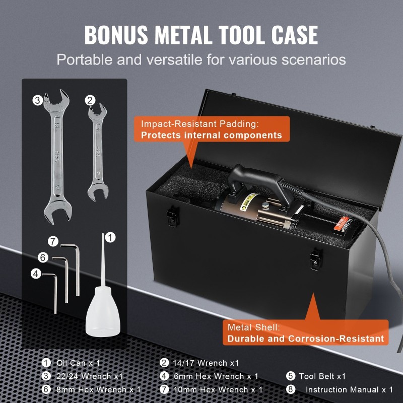 Sähkökäyttöinen hydraulinen harjateräsleikkuri 2300W 5–32 mm valurautarunko