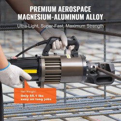 Sähkökäyttöinen hydraulinen harjateräsleikkuri 2300W 5–32 mm valurautarunko