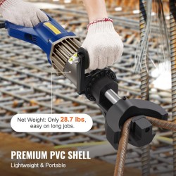 Sähköhydraulinen raudoitustaivutin 12–22 mm 1500W valurautainen taivutuspää mukana työkalulaukku