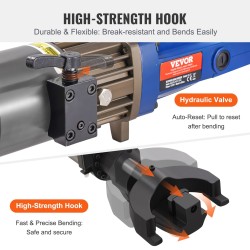 Sähköhydraulinen raudoitustaivutin 12–22 mm 1500W valurautainen taivutuspää mukana työkalulaukku